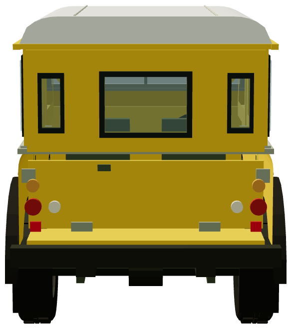 GAME Yellow Devil — rear view, registry 3D render