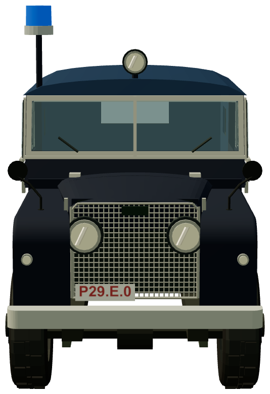 Gendarmerie Belge 80 — front view, registry 3D render