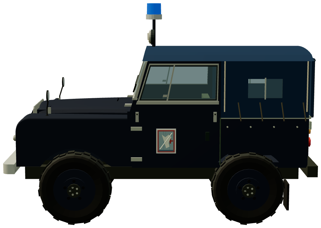 Gendarmerie Belge 80 — side view, registry 3D render