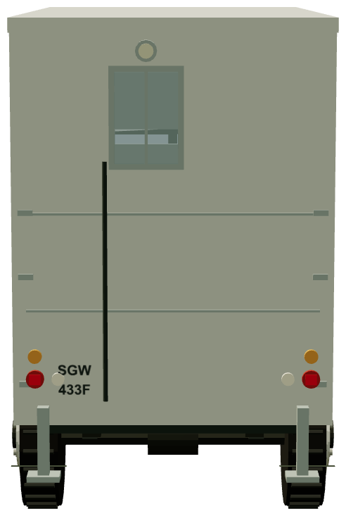 GPO Cabling Test Van — rear view, registry 3D render