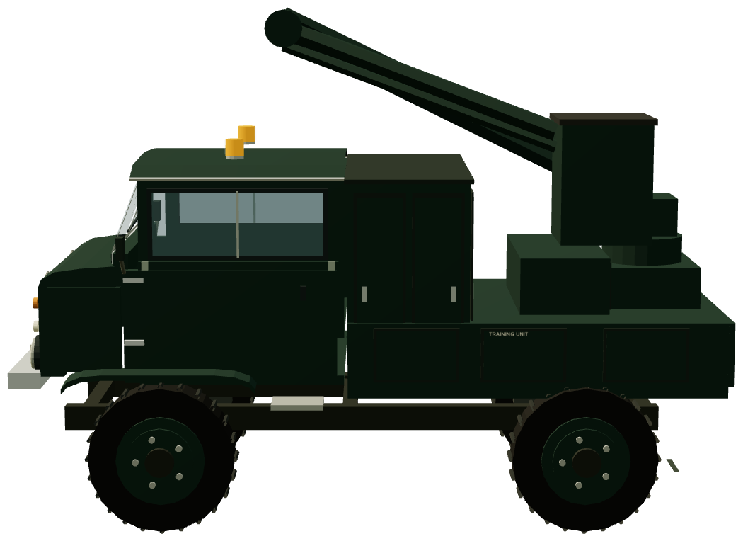 GPO Platform Elevating Simon M28 — side view, registry 3D render