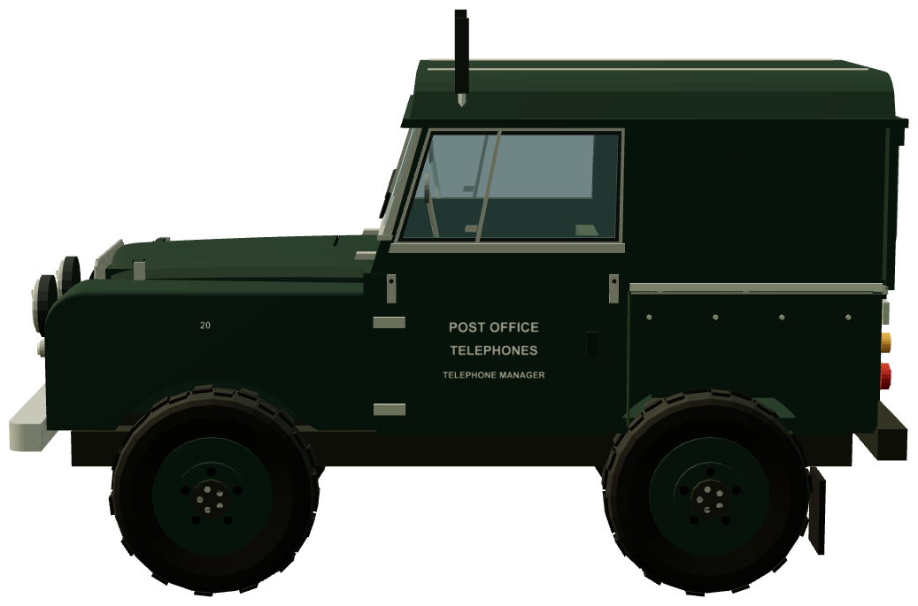 GPO Type 1 · Phase 1 — side view, registry 3D render