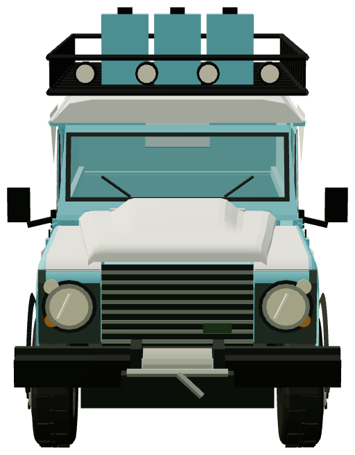 Greene King Ice Breaker Defender — front view, registry 3D render