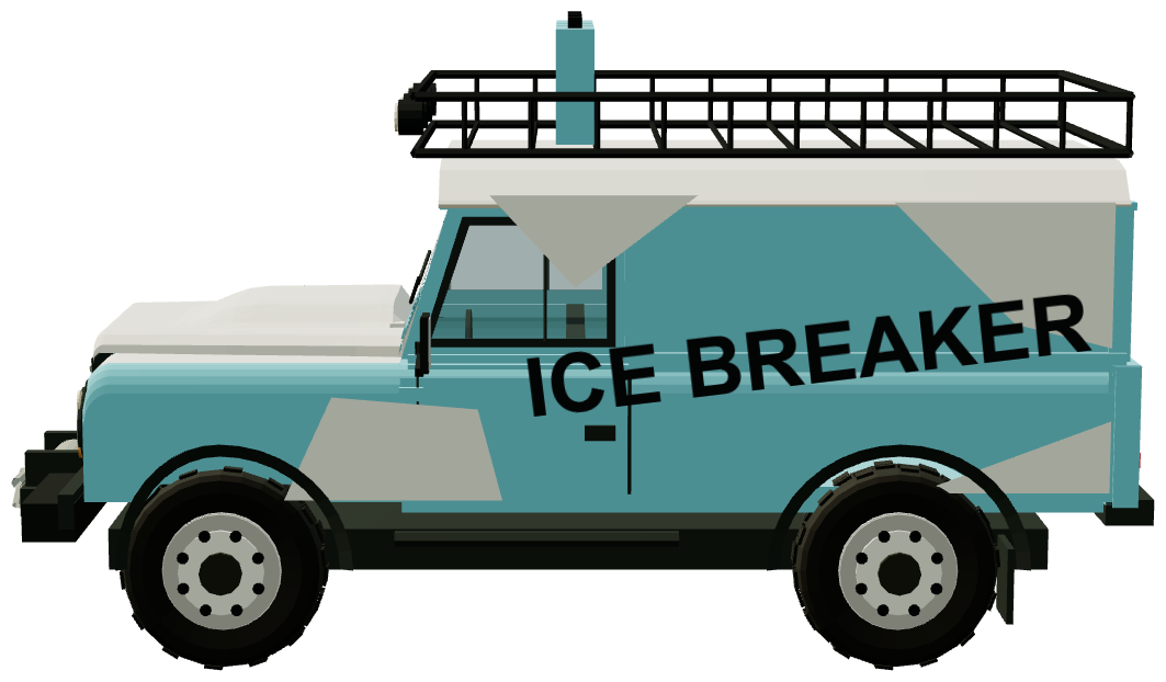 Greene King Ice Breaker Defender — side view, registry 3D render