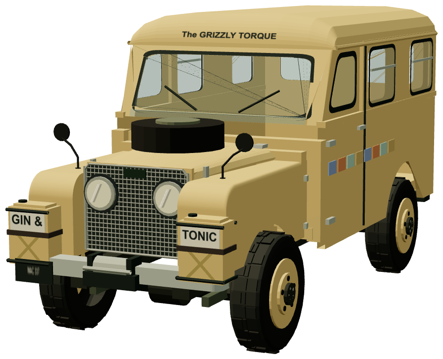 Grizzly Torque — front three-quarter view, registry 3D render