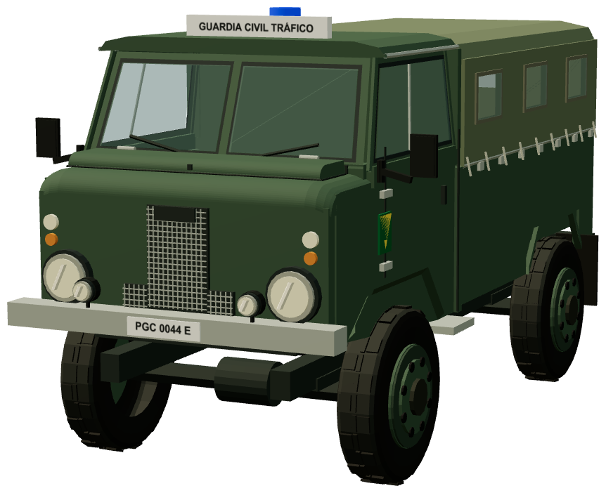Guardia Civil Santana 1300 Forward Control — front three-quarter render