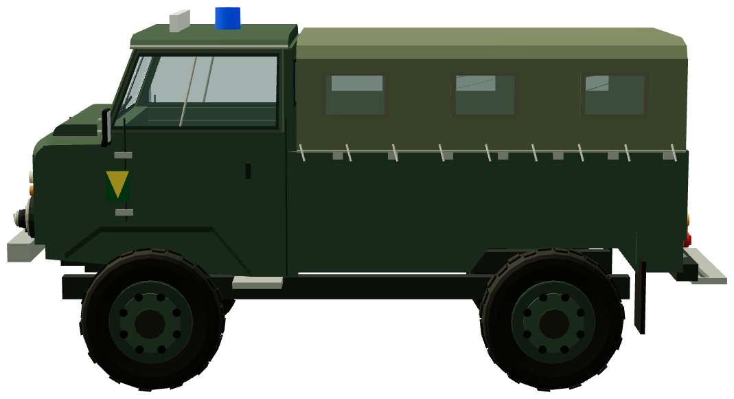 Guardia Civil Santana 1300 Forward Control — side view, registry 3D render
