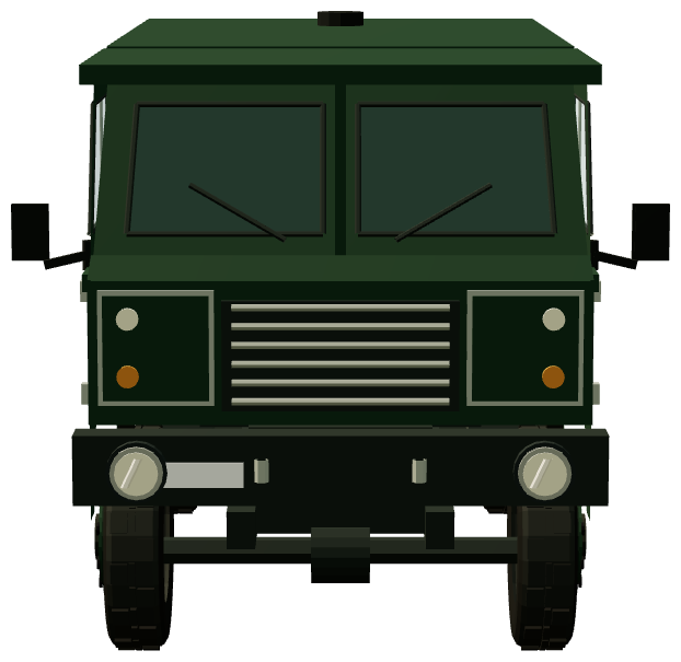 Guardia Civil Santana 2000 Anti-Terrorist Vehicle — front view, registry 3D render
