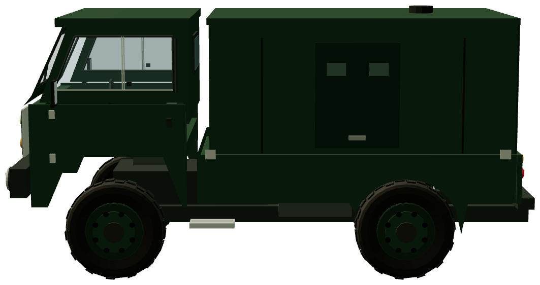 Guardia Civil Santana 2000 Anti-Terrorist Vehicle — side view, registry 3D render