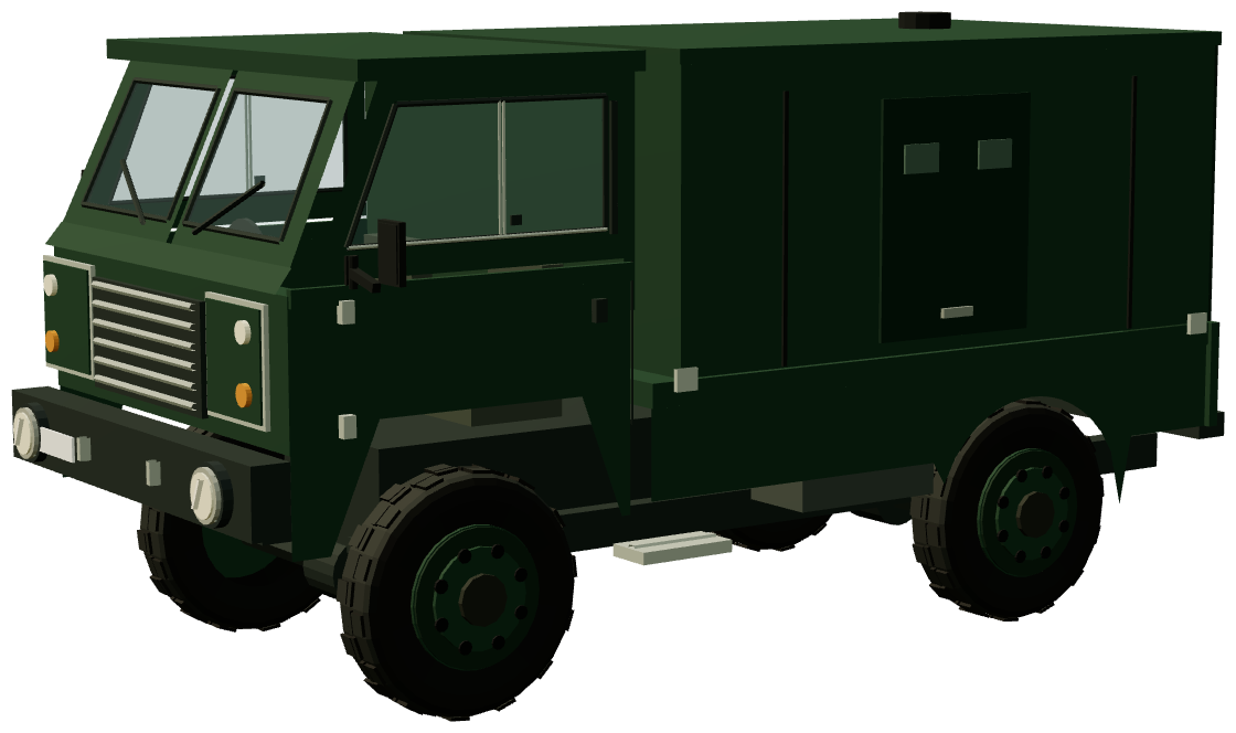 Guardia Civil Santana 2000 Anti-Terrorist Vehicle — three-quarter view, registry 3D render