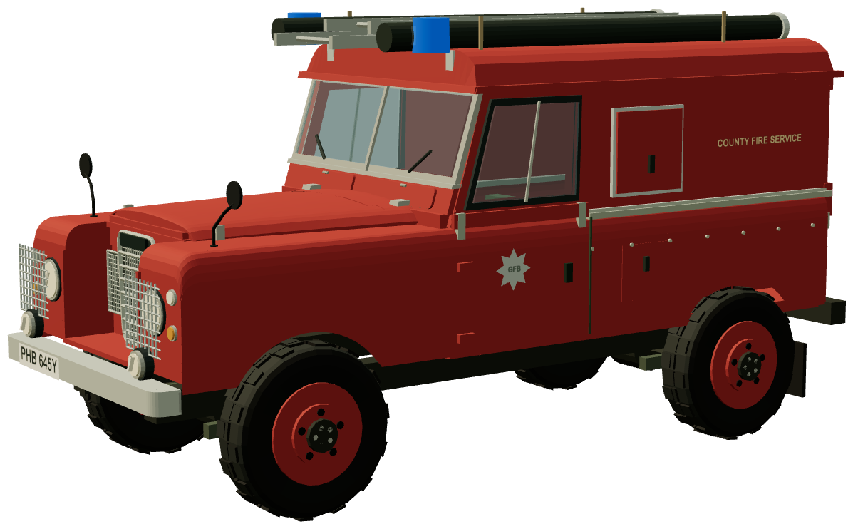 Gwent Series III Fire Appliance — three-quarter view, registry 3D render