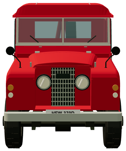 Harvey Frost Series IIA 109 Recovery Truck — front view, registry 3D render