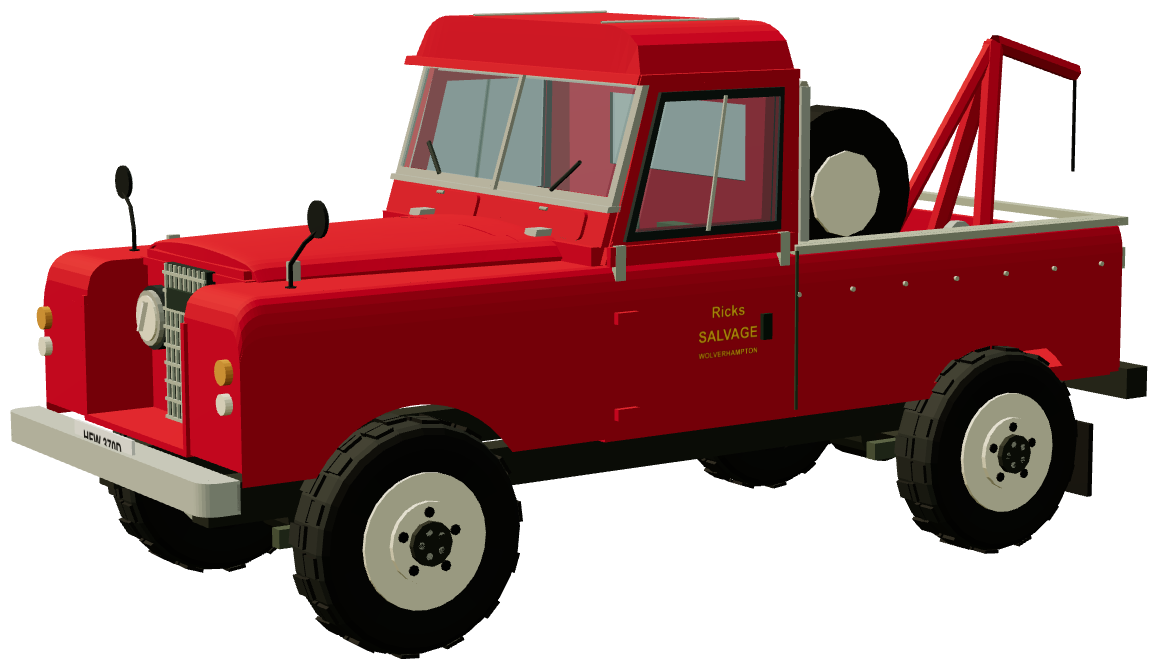 Harvey Frost Series IIA 109 Recovery Truck — three-quarter view, registry 3D render