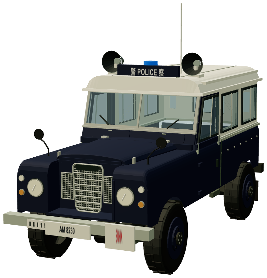 Hong Kong Police Series III — front three-quarter view, registry 3D render