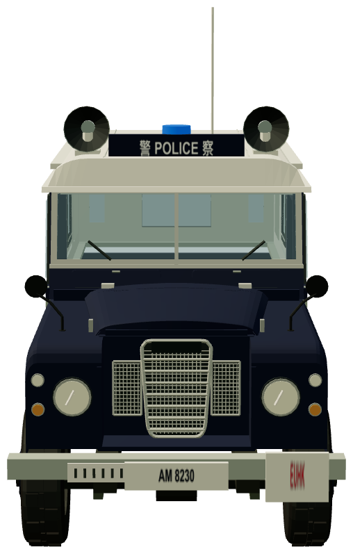 Hong Kong Police Series III — front view, registry 3D render
