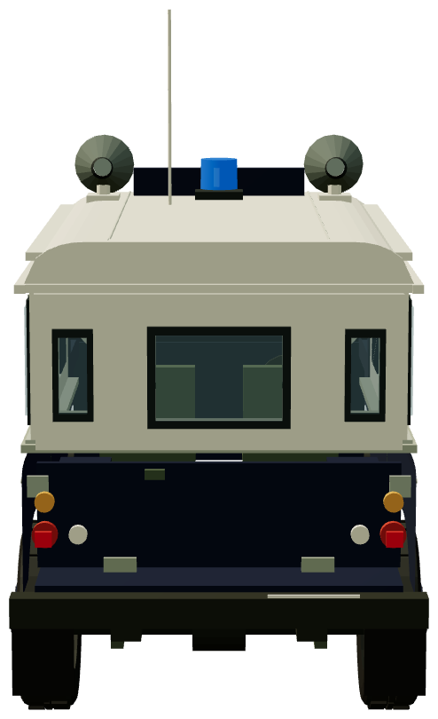 Hong Kong Police Series III — rear view, registry 3D render