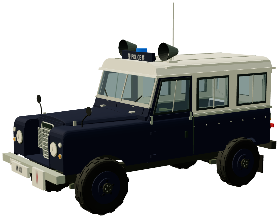 Hong Kong Police Series III — three-quarter view, registry 3D render
