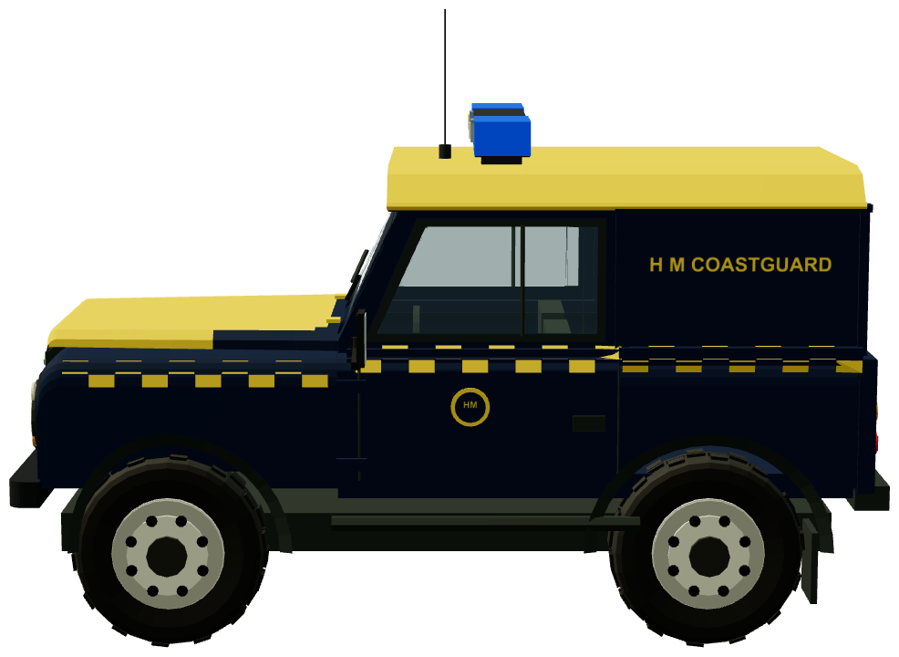 HM Coast Guard 90 — side view, registry 3D render
