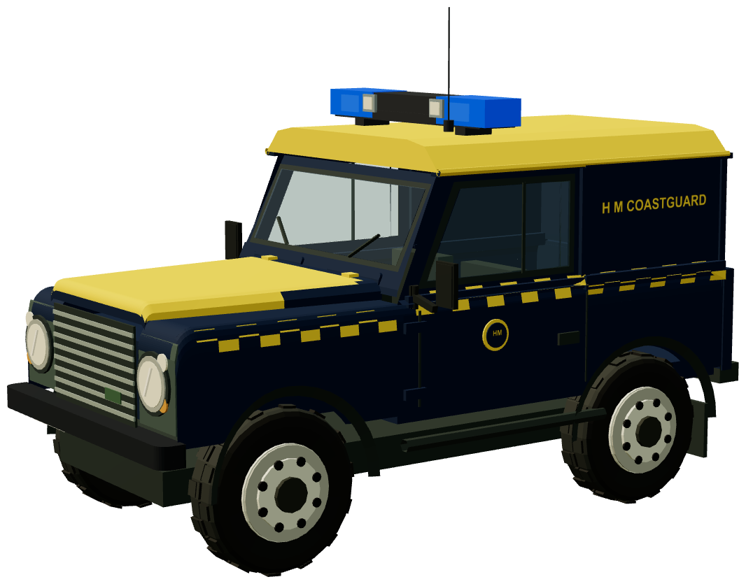 HM Coast Guard 90 — three-quarter view, registry 3D render