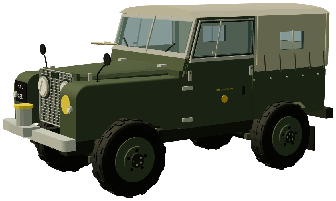 HM Coastguard Series I 88 Capstan Winch — three-quarter view, registry 3D render