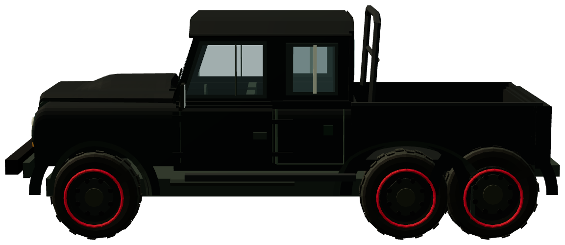 Kahn Flying Huntsman 110 6×6 — side view, registry 3D render