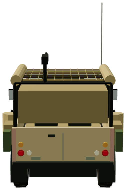 KILCAR QRIH LAD One Ten Soft Top — rear view, registry 3D render