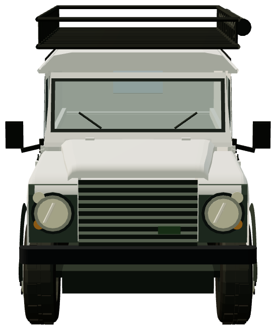 The Land Doughver “Chi-Chi” — front view, registry 3D render