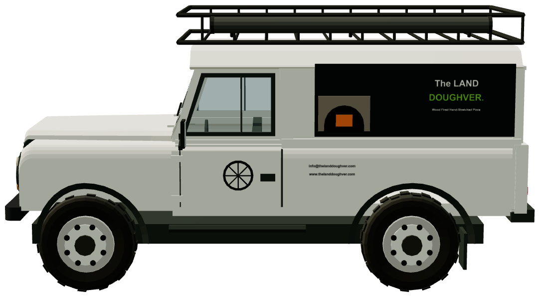 The Land Doughver “Chi-Chi” — side view, registry 3D render