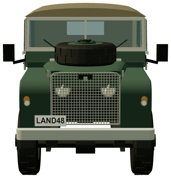 LAND48 — Lucas Trans-Global Expedition — front view, registry 3D render