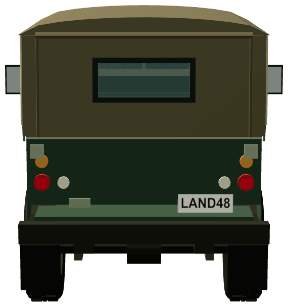 LAND48 — Lucas Trans-Global Expedition — rear view, registry 3D render