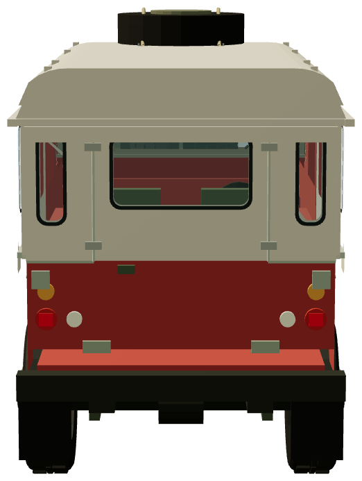 Leyland Brothers’ Series I — rear view, registry 3D render