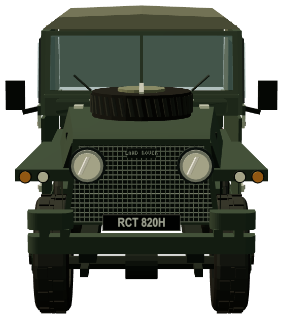 Series IIA Lightweight — front view, registry 3D render