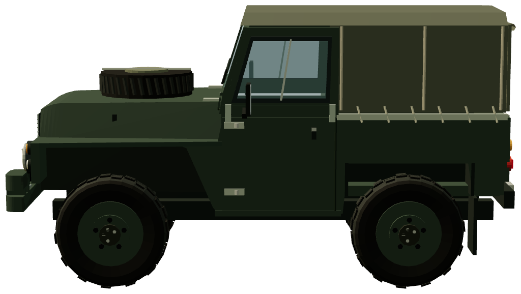Half Ton Lightweight — side view, registry 3D render