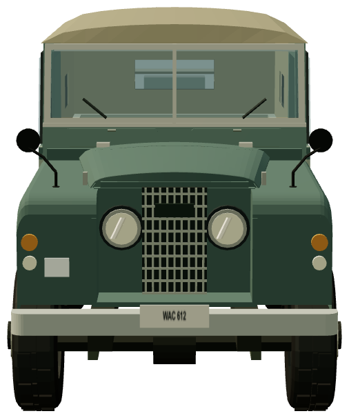 Lincoln L.R. 150 Welding Land Rover — front view, registry 3D render