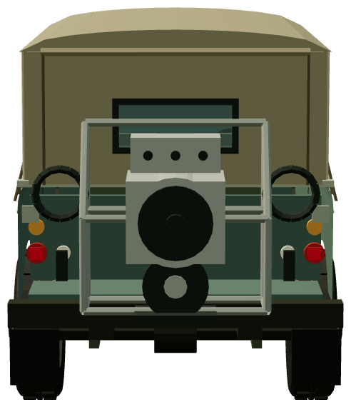Lincoln L.R. 150 Welding Land Rover — rear view, registry 3D render