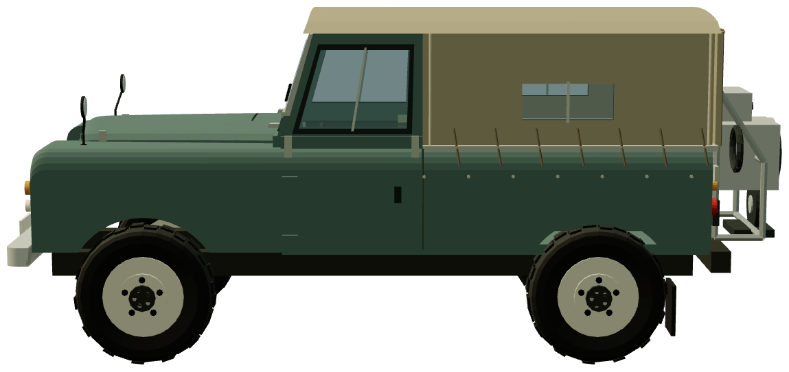 Lincoln L.R. 150 Welding Land Rover — side view, registry 3D render