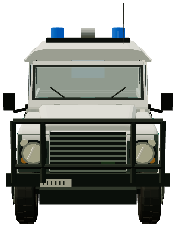 Livigno Polizia Locale 90 — front view, registry 3D render