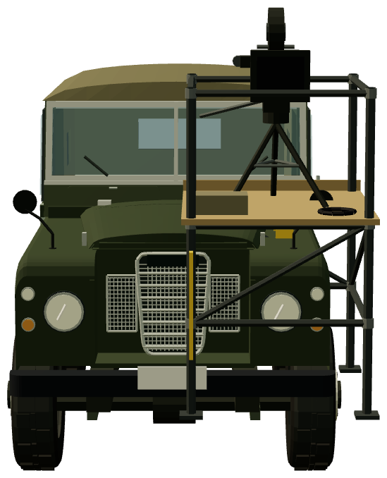 The Living Daylights Army Series III — front view, registry 3D render