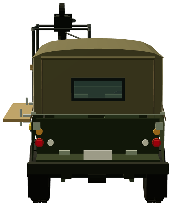The Living Daylights Army Series III — rear view, registry 3D render