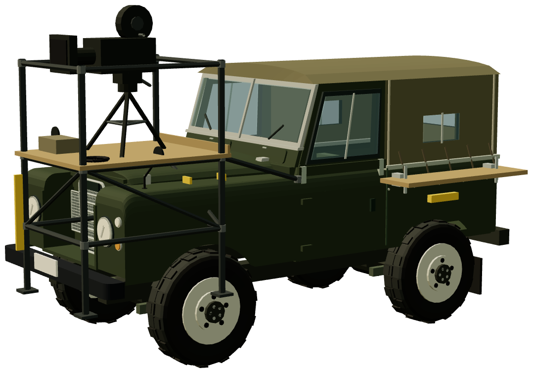 The Living Daylights Army Series III — three-quarter view, registry 3D render