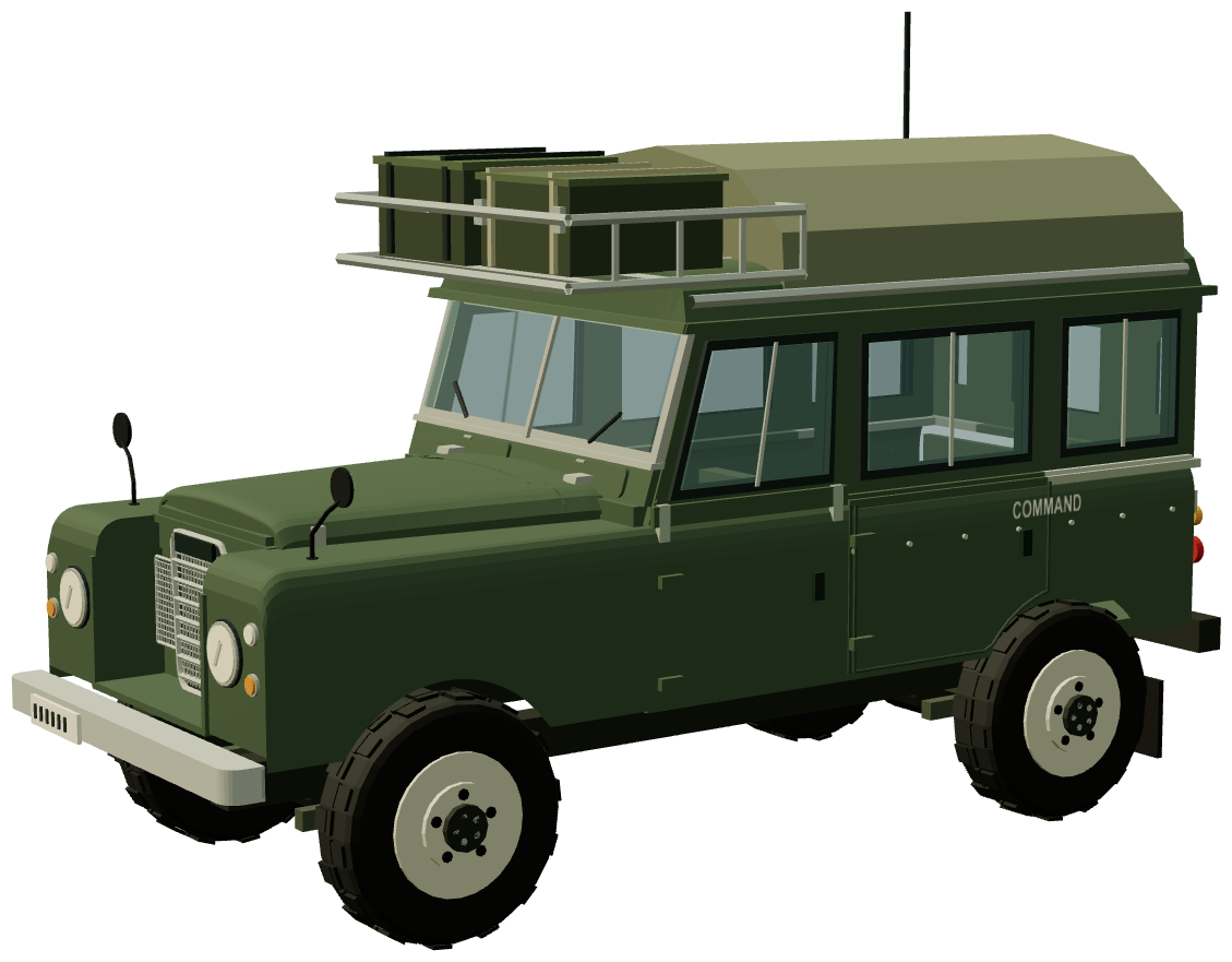 Military Carawagon command vehicle — three-quarter view, registry 3D render