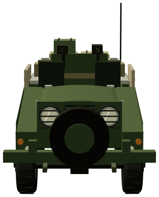 Minerva Blindé — front view, registry 3D render