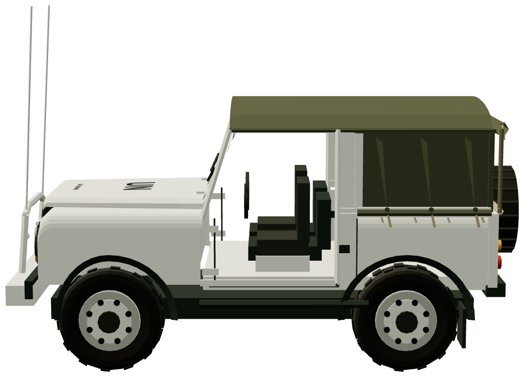 MINUSTAH Brazilian Marines Defender 90 (Haiti 2017) — side view, registry 3D render