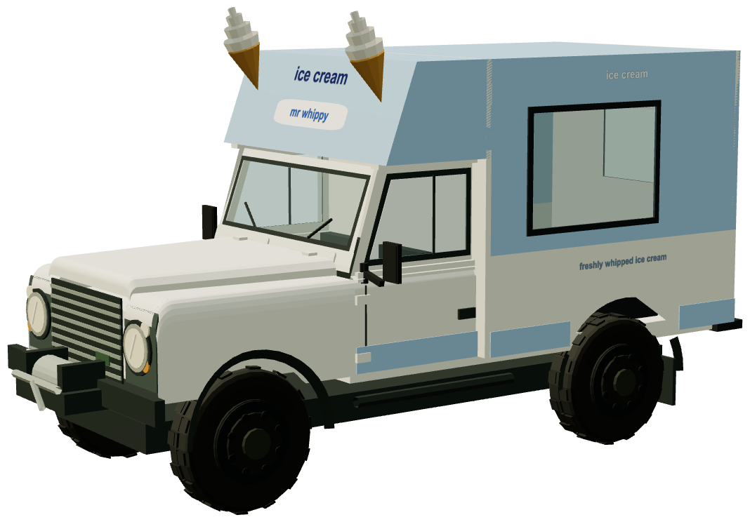 Mr Whippy Defender G461 BJO — three-quarter view, registry 3D render