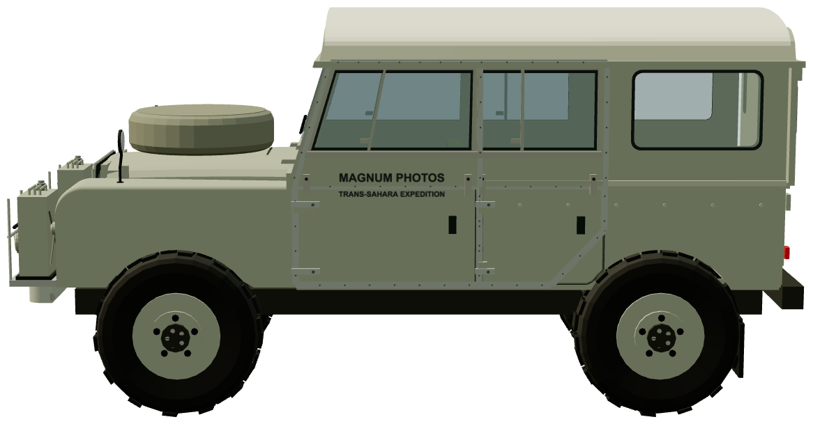 Mzuri — George and Jinx Rodger’s Series I 107 — side view, registry 3D render