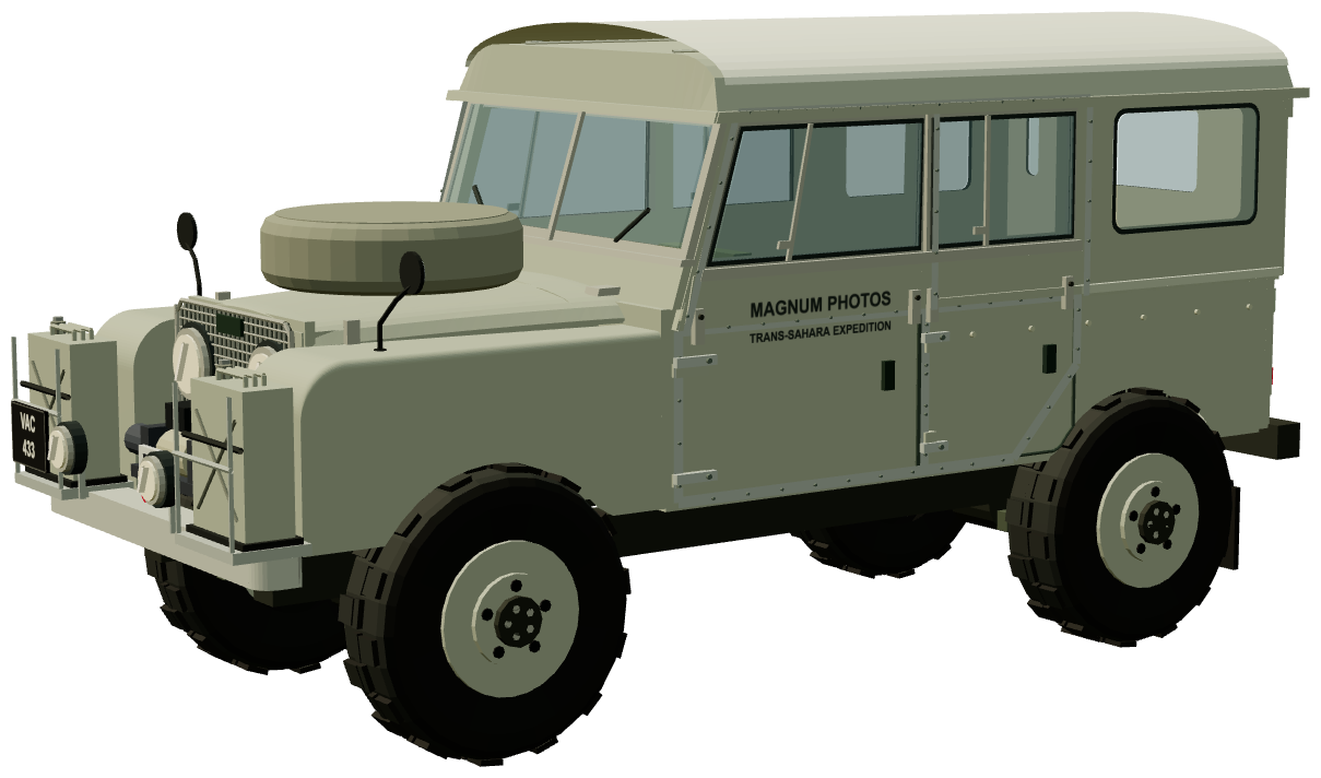 Mzuri — George and Jinx Rodger’s Series I 107 — three-quarter view, registry 3D render