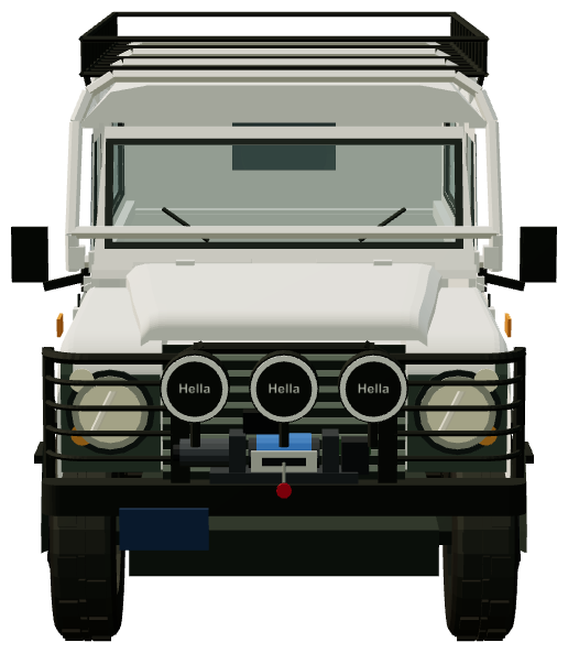 NAS Defender 110 — front view, registry 3D render