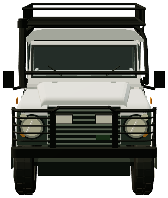 NAS Defender 90 — front view, registry 3D render