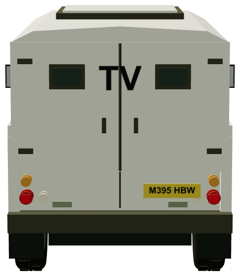 News Media Snatch (Macedonia 2001) — rear view, registry 3D render