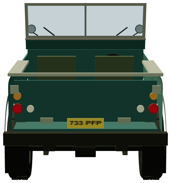 No Time To Die Series III — rear view, registry 3D render